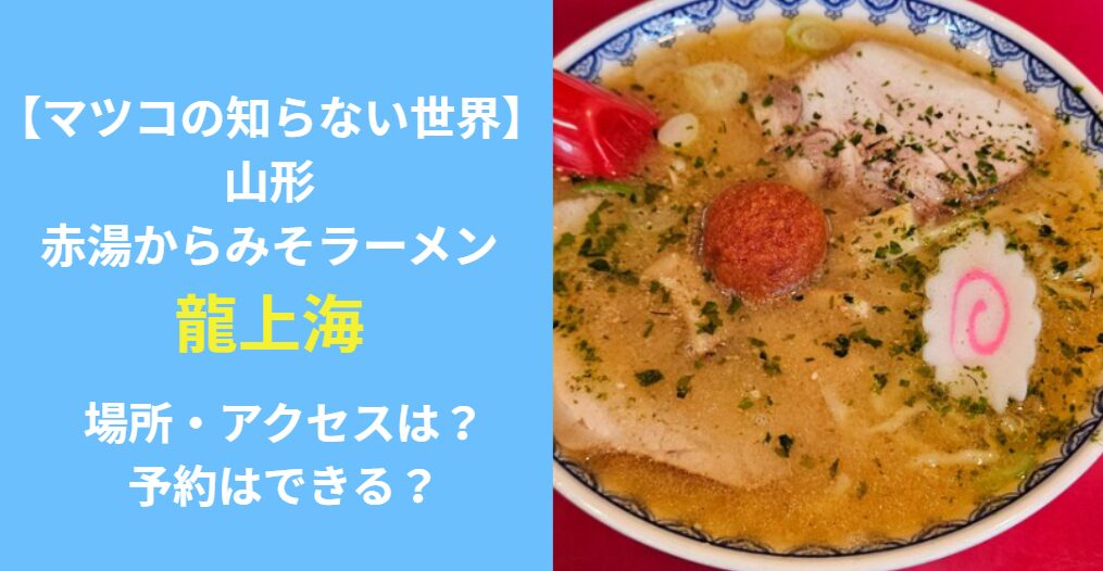 マツコの知らない世界　龍上海